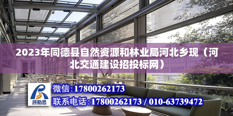 2023年同德縣自然資源和林業局河北鄉現（河北交通建設招投標網）