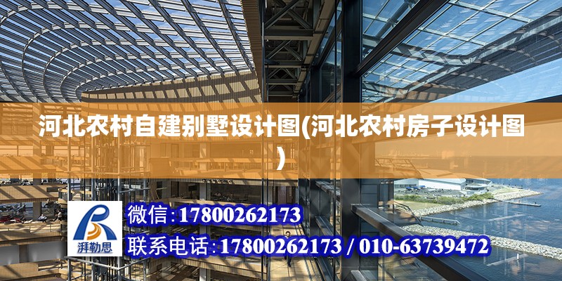 河北農村自建別墅設計圖(河北農村房子設計圖) 結構工業鋼結構施工