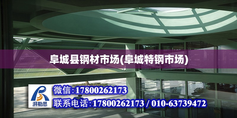 阜城縣鋼材市場(阜城特鋼市場) 鋼結構玻璃棧道設計