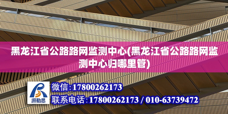 黑龍江省公路路網監測中心(黑龍江省公路路網監測中心歸哪里管) 鋼結構蹦極設計