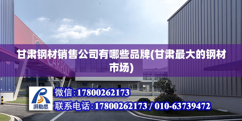 甘肅鋼材銷售公司有哪些品牌(甘肅最大的鋼材市場) 結構工業鋼結構設計