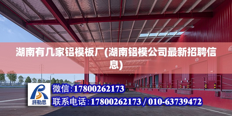 湖南有幾家鋁模板廠(湖南鋁模公司最新招聘信息) 結構工業鋼結構設計