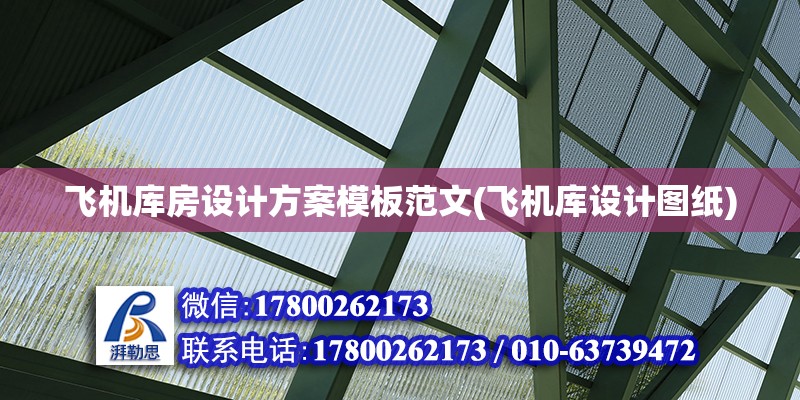 飛機庫房設計方案模板范文(飛機庫設計圖紙)