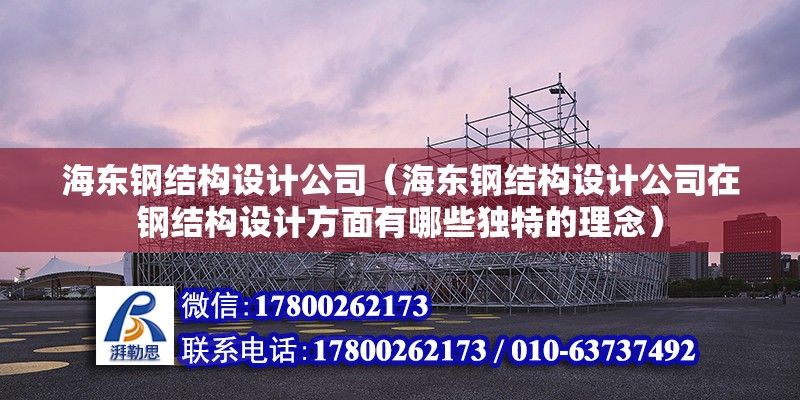 海東鋼結構設計公司（海東鋼結構設計公司在鋼結構設計方面有哪些獨特的理念） 鋼結構跳臺施工