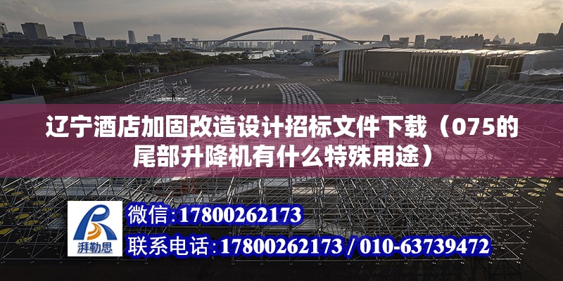 遼寧酒店加固改造設計招標文件下載（075的尾部升降機有什么特殊用途） 結構框架施工