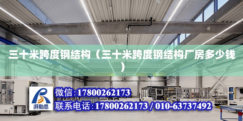 三十米跨度鋼結構（三十米跨度鋼結構廠房多少錢） 鋼結構網架設計