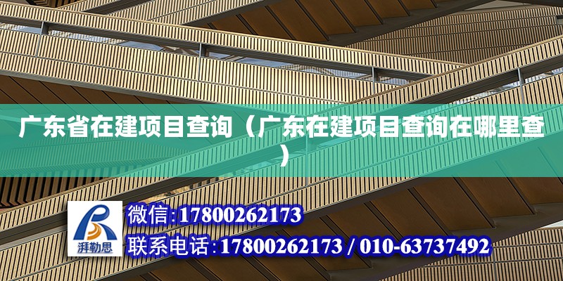 廣東省在建項目查詢（廣東在建項目查詢在哪里查） 鋼結構網架設計