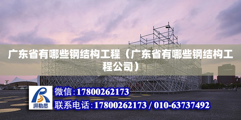 廣東省有哪些鋼結構工程（廣東省有哪些鋼結構工程公司） 鋼結構網架設計