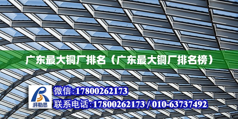 廣東最大銅廠排名（廣東最大銅廠排名榜） 鋼結構網架設計