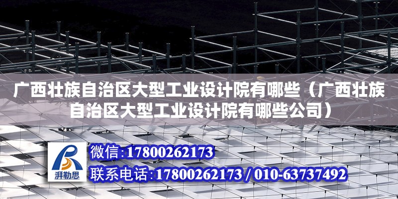 廣西壯族自治區大型工業設計院有哪些（廣西壯族自治區大型工業設計院有哪些公司）