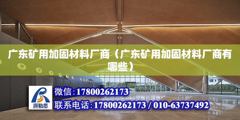 廣東礦用加固材料廠商（廣東礦用加固材料廠商有哪些） 鋼結構網架設計