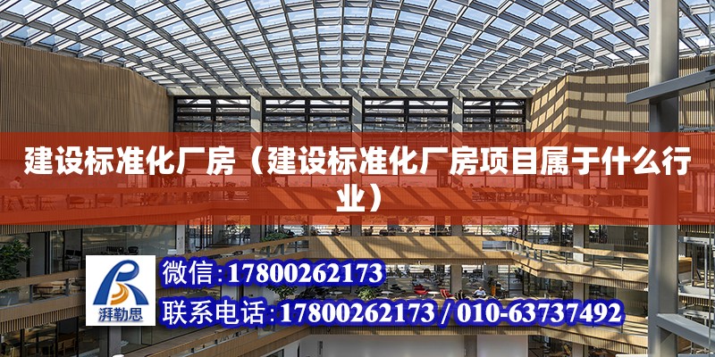 建設標準化廠房（建設標準化廠房項目屬于什么行業） 鋼結構網架設計