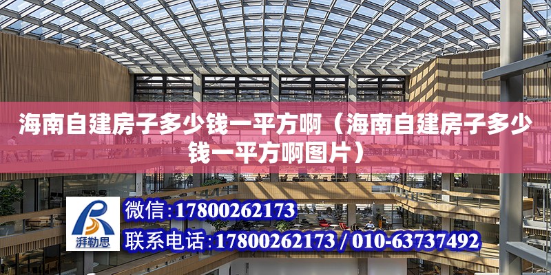 海南自建房子多少錢一平方?。êＤ献越ǚ孔佣嗌馘X一平方啊圖片）