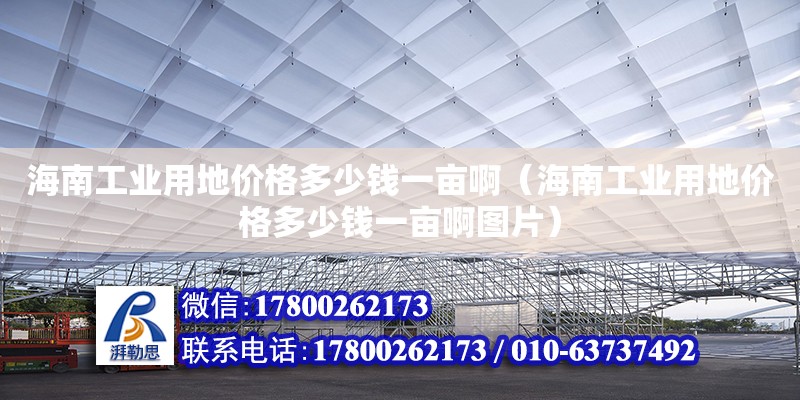 海南工業用地價格多少錢一畝?。êＤ瞎I用地價格多少錢一畝啊圖片）