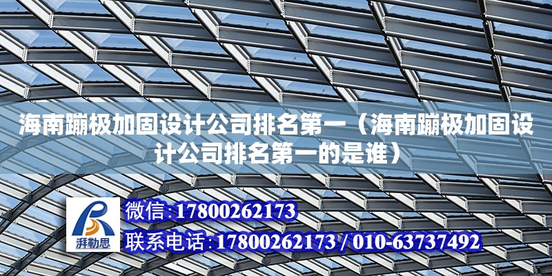 海南蹦極加固設計公司排名第一（海南蹦極加固設計公司排名第一的是誰） 鋼結構網架設計