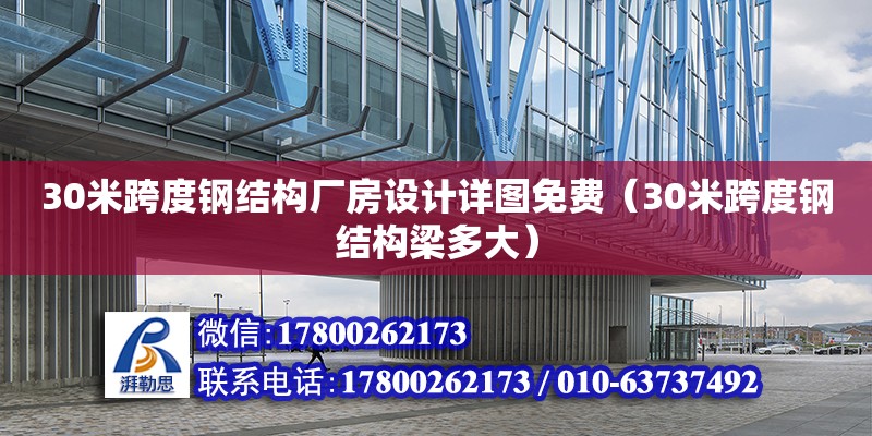 30米跨度鋼結構廠房設計詳圖免費（30米跨度鋼結構梁多大）