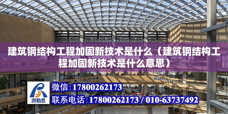 建筑鋼結構工程加固新技術是什么（建筑鋼結構工程加固新技術是什么意思）