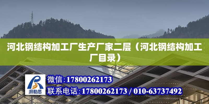 河北鋼結構加工廠生產廠家二層（河北鋼結構加工廠目錄）