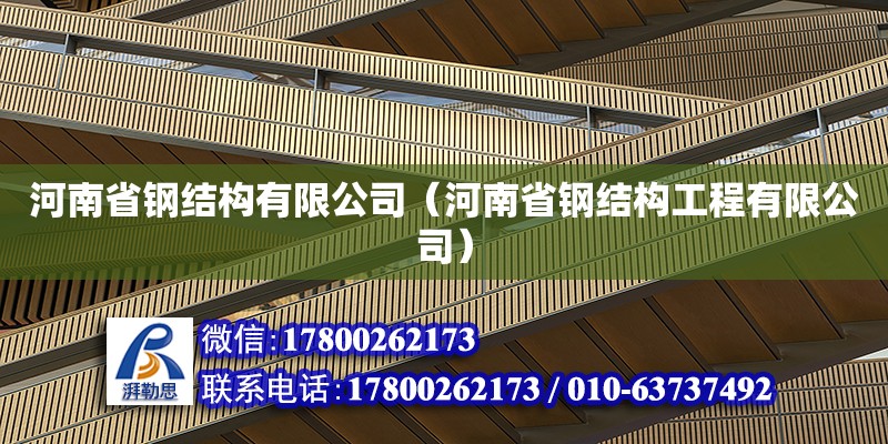 河南省鋼結構有限公司（河南省鋼結構工程有限公司） 結構工業裝備施工