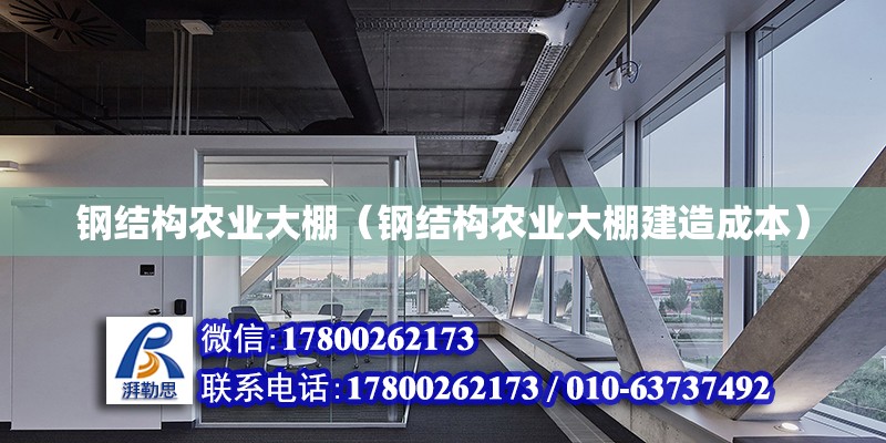 鋼結構農業大棚（鋼結構農業大棚建造成本） 結構地下室施工