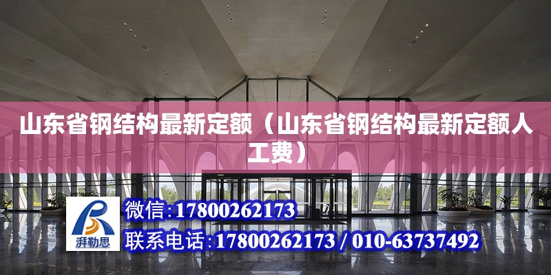 山東省鋼結構最新定額（山東省鋼結構最新定額人工費）