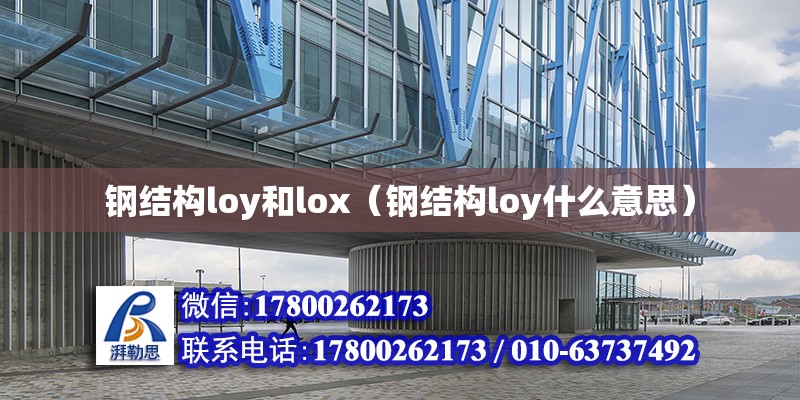 鋼結構loy和lox（鋼結構loy什么意思） 裝飾工裝施工