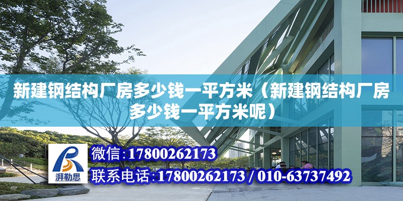 新建鋼結構廠房多少錢一平方米（新建鋼結構廠房多少錢一平方米呢）