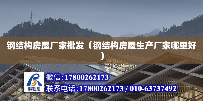 鋼結構房屋廠家批發（鋼結構房屋生產廠家哪里好） 鋼結構網架設計