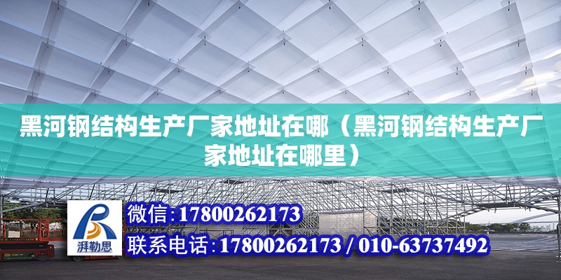 黑河鋼結構生產廠家地址在哪（黑河鋼結構生產廠家地址在哪里） 結構工業鋼結構設計