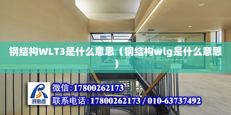 鋼結構WLT3是什么意思（鋼結構wlg是什么意思） 鋼結構異形設計