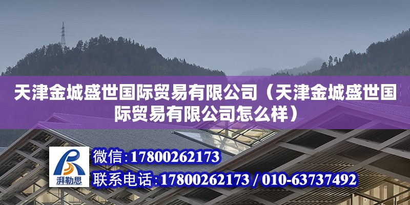 天津金城盛世國際貿易有限公司（天津金城盛世國際貿易有限公司怎么樣）