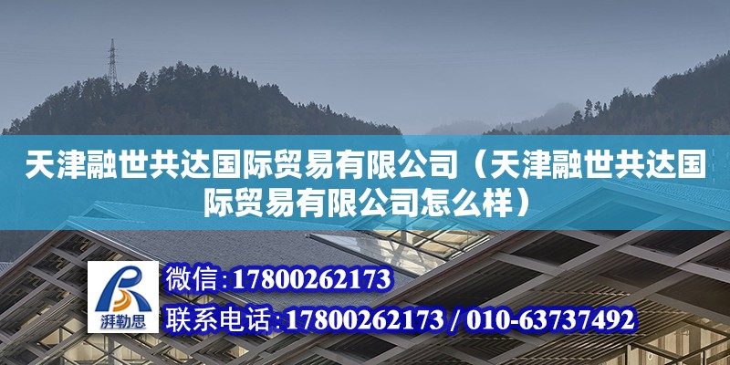 天津融世共達國際貿易有限公司（天津融世共達國際貿易有限公司怎么樣）