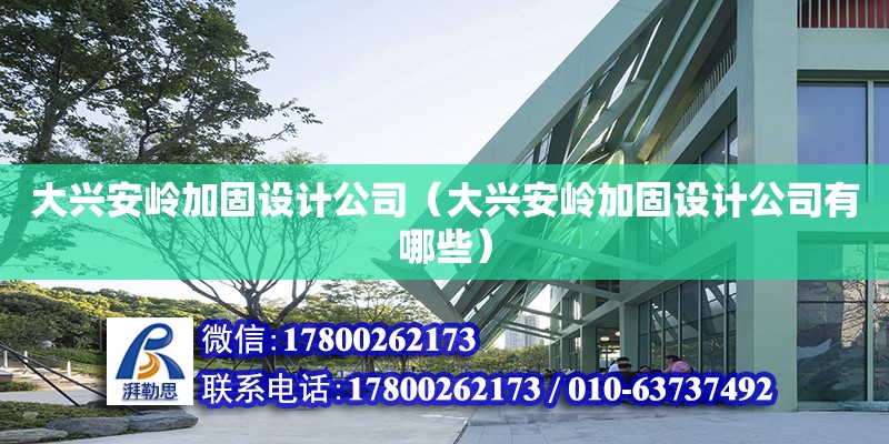 大興安嶺加固設計公司（大興安嶺加固設計公司有哪些） 鋼結構框架施工