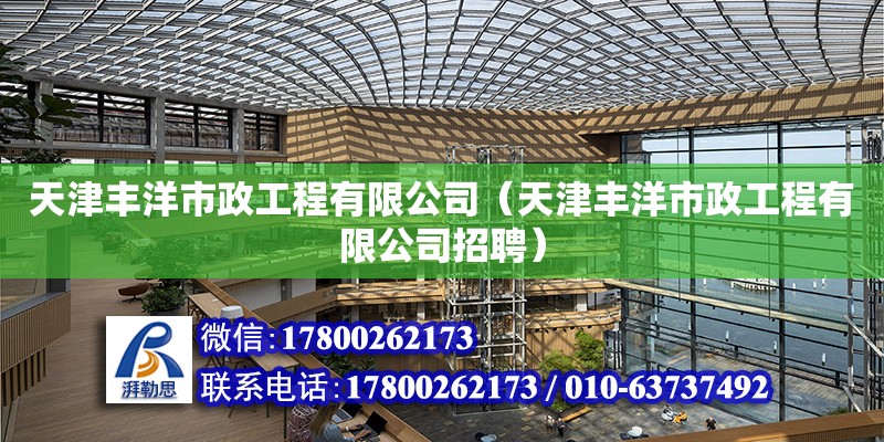 天津豐洋市政工程有限公司（天津豐洋市政工程有限公司招聘）