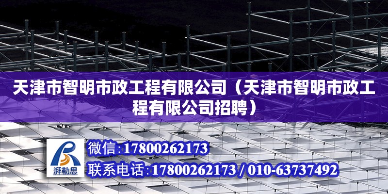 天津市智明市政工程有限公司（天津市智明市政工程有限公司招聘）