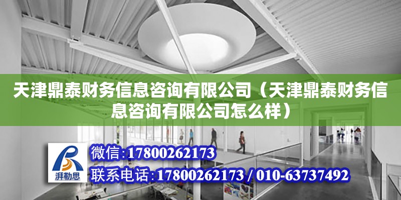 天津鼎泰財務信息咨詢有限公司（天津鼎泰財務信息咨詢有限公司怎么樣）