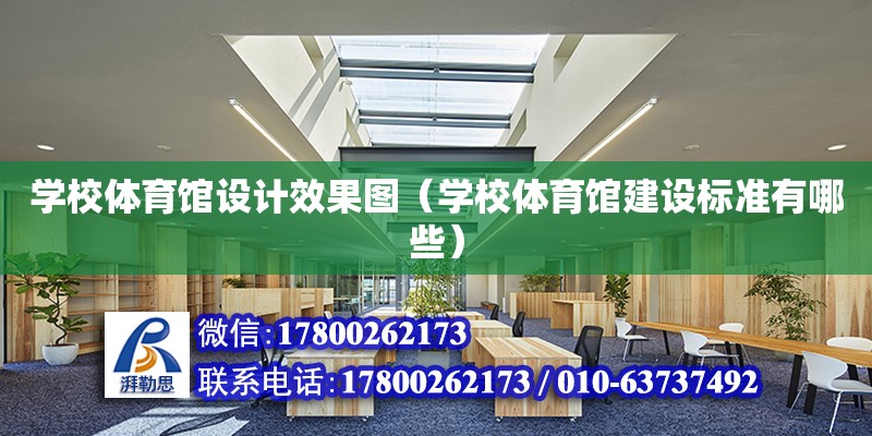 學校體育館設計效果圖（學校體育館建設標準有哪些）