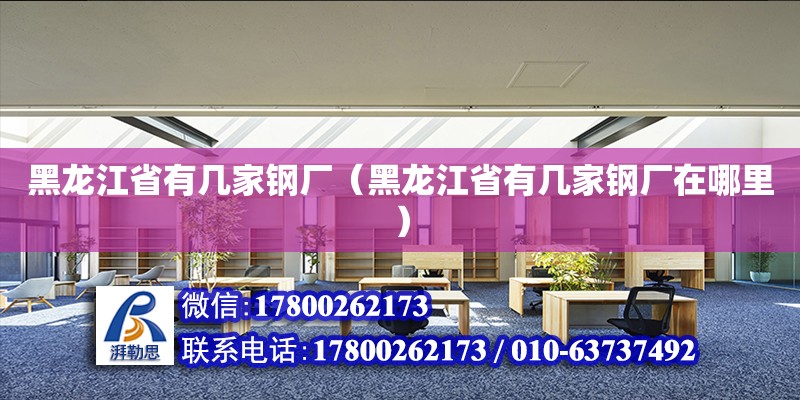 黑龍江省有幾家鋼廠（黑龍江省有幾家鋼廠在哪里） 北京加固設計（加固設計公司）