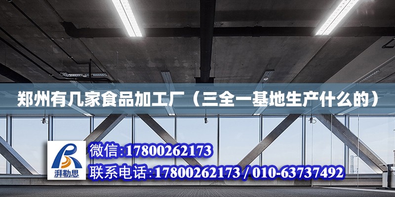 鄭州有幾家食品加工廠（三全一基地生產什么的） 鋼結構網架設計