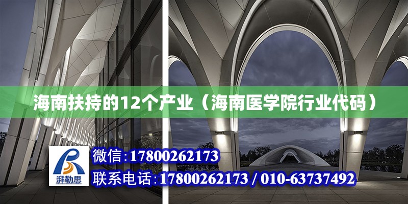 海南扶持的12個產業（海南醫學院行業代碼） 鋼結構網架設計