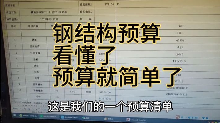 鋼結構廠房土建預算清單（鋼結構廠房土建預算審核要點鋼結構廠房土建預算審核要點）